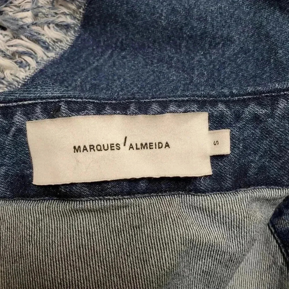 Marques / Almeida Denim Symmetrical Top - Picture 2 of 4